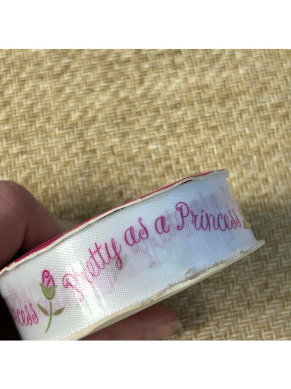 Vintage Wrights Disney Princess Ribbon 2.25" Wide 3yd Pretty as a Princess